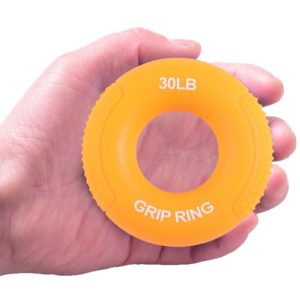 Silicone Gripper Finger Exercise Grip Ring, Specification: 30LB (General Yellow) (OEM)