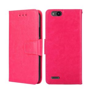 For ZTE Tempo X Crystal Texture Leather Phone Case(Rose Red) (OEM)