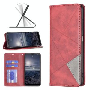 For Nokia G21 / G11 Prismatic Invisible Magnetic Leather Phone Case(Red) (OEM)