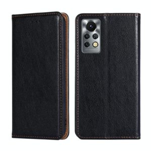 For Infinix Hot 11s X6812 Pure Color Magnetic Leather Phone Case(Black) (OEM)