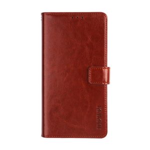 For OPPO Realme GT 5G idewei Crazy Horse Texture Horizontal Flip Leather Case with Holder & Card Slots & Wallet(Brown) (idewei) (OEM)