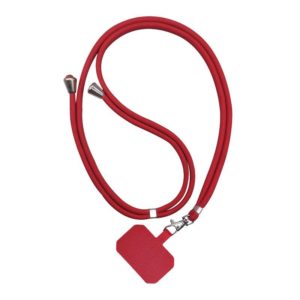 2 PCS Phone Lanyard Adjustable Detachable Neck Cord with Card(Red) (OEM)
