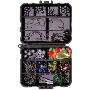 213 PCS / Set Road Squid Hook Accessories Set(026 Black Box) (OEM)