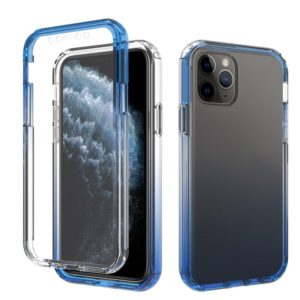 For iPhone 11 Pro Shockproof High Transparency Two-color Gradual Change PC+TPU Candy Colors Protective Case (Blue) (OEM)