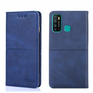 For Infinix Hot 9/Note 7 Lite X655C Cow Texture Magnetic Horizontal Flip Leather Phone Case(Blue) (OEM)
