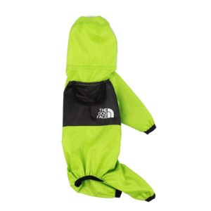 Seasons Universal Raincoat For Dogs Four-Legged Clothing Transparent PU Waterproof Clothing, Size: XL(Apple Green) (OEM)