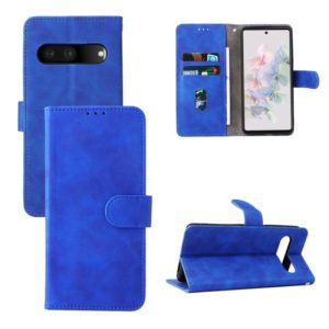 For Google Pixel 7 Skin Feel Magnetic Flip Leather Phone Case(Blue) (OEM)