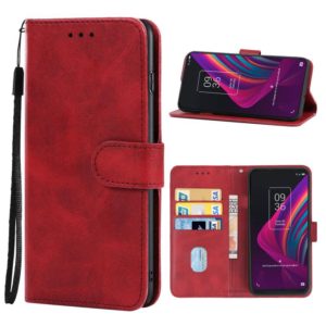 Leather Phone Case For TCL 10 SE(Red) (OEM)