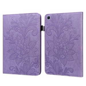 Lace Flower Embossing Pattern Horizontal Flip Leather Case with Holder & Card Slots & Wallet & Photo Frame & Sleep / Wake-up Function For Samsung Galaxy Tab S6 Lite SM-P610/SM-P615(Purple) (OEM)