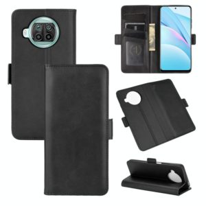 For Xiaomi Mi 10T Lite Dual-side Magnetic Buckle Horizontal Flip Leather Case with Holder & Card Slots & Wallet(Black) (OEM)