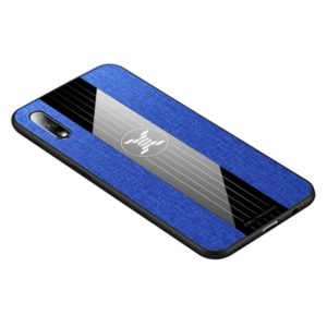 For Huawei Honor 9X XINLI Stitching Cloth Textue Shockproof TPU Protective Case(Blue) (XINLI) (OEM)