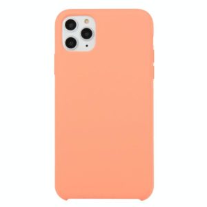 For iPhone 11 Pro Max Solid Color Solid Silicone Shockproof Case(Begonia) (OEM)