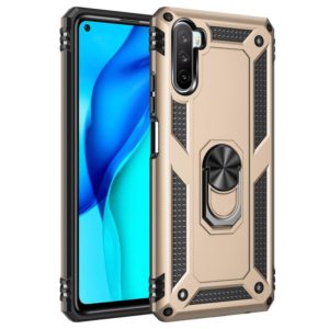 For Huawei Mate 40 Lite / Maimang 9 Shockproof TPU + PC Protective Case with 360 Degree Rotating Holder(Gold) (OEM)