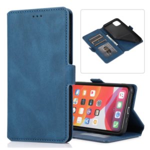 For iPhone 11 Pro Retro Magnetic Closing Clasp Horizontal Flip Leather Case with Holder & Card Slots & Photo Frame & Wallet(Navy Blue) (OEM)