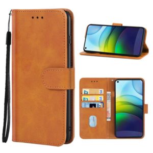 Leather Phone Case For Lenovo K12 Pro(Brown) (OEM)