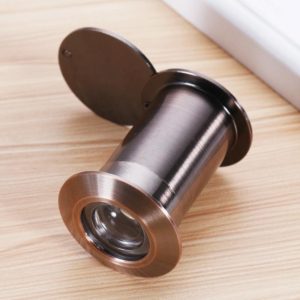 2 PCS Security Door Cat Eye HD Glass Lens 200 Degrees Wide-Angle Anti-Tiny Hotel Door Eye, Specification: 26mm Red Bronze (OEM)