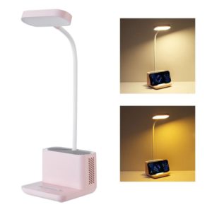 QW-T08 Negative Ion Purifier Eye Protection Table Lamp (Pink) (OEM)