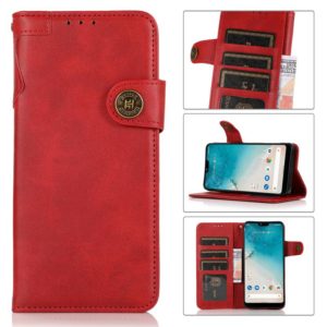 For Motorola Moto G60S KHAZNEH Dual-Splicing Cowhide Texture Horizontal Flip Leather Case with Holder & Card Slots & Wallet & Photo Frame & Lanyard(Red) (OEM)