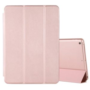 For iPad 10.2 Horizontal Flip Smart Leather Case with Three-folding Holder(Gold) (OEM)