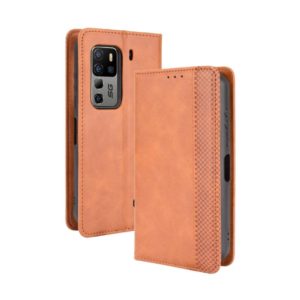 For Ulefone Armor 11 5G / Armor 11T 5G Magnetic Buckle Retro Crazy Horse Texture Horizontal Flip Leather Case with Holder & Card Slots & Photo Frame(Brown) (OEM)