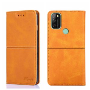 For Blackview A70 Cow Texture Magnetic Horizontal Flip Leather Phone Case(Light Brown) (OEM)