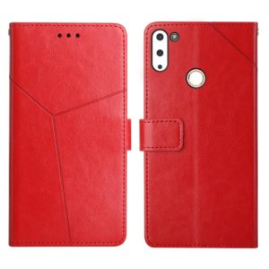 For Gigaset GS4 Y Stitching Horizontal Flip Leather Phone Case(Red) (OEM)