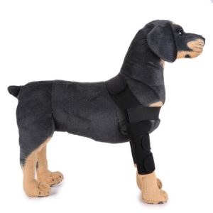 Pet Dog Leg Knee Guard Surgery Injury Protective Cover, Size: M(Classic Model (Black)) (OEM)