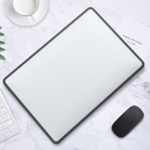 TPU + PC Laptop Protective Case For MacBook Pro 13.3 inch A2251 2020(Black Side + Matte Transparent Whiter) (OEM)