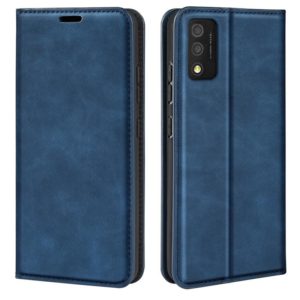 For TCL 30T Retro-skin Magnetic Suction Leather Phone Case(Dark Blue) (OEM)
