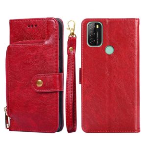 For Blackview A70 Zipper Bag Leather Phone Case(Red) (OEM)