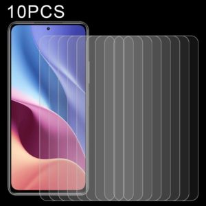 For Xiaomi Redmi K40 5G 10 PCS 0.26mm 9H Surface Hardness 2.5D Explosion-proof Tempered Glass Non-full Screen Film (OEM)