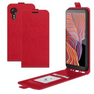 For Samsung Galaxy Xcover 5 / Xcover 5S R64 Texture Single Vertical Flip Leather Protective Case with Card Slots & Photo Frame(Red) (OEM)