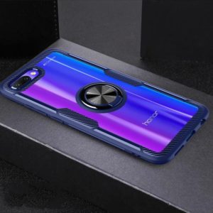 Scratchproof TPU + Acrylic Ring Bracket Protective Case For Huawei Honor 10(Blue) (OEM)