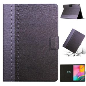 For Samsung Galaxy Tab A 10.1 2019 T510 Stitching Solid Color Smart Leather Tablet Case(Grey) (OEM)