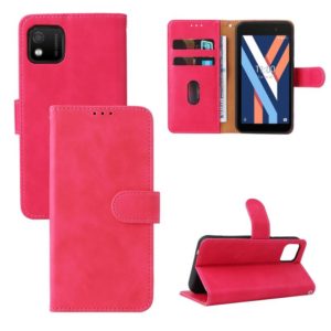 For Wiko Y52 Skin Feel Magnetic Flip Leather Phone Case(Rose Gold) (OEM)