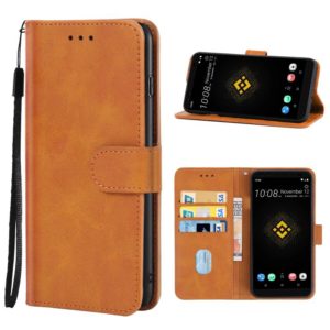 Leather Phone Case For HTC Exodus 1(Brown) (OEM)
