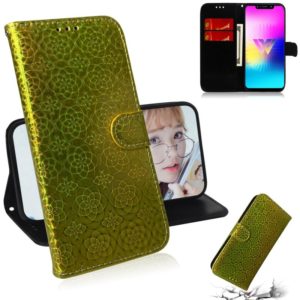 For LG W10 Solid Color Colorful Magnetic Buckle Horizontal Flip PU Leather Case with Holder & Card Slots & Wallet & Lanyard(Gold) (OEM)