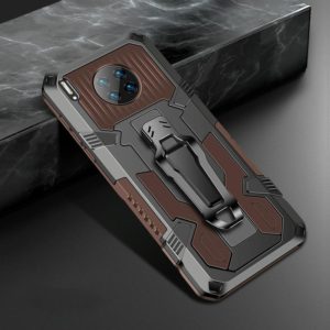 For Huawei Mate 30 Pro Machine Armor Warrior Shockproof PC + TPU Protective Case(Coffee) (OEM)