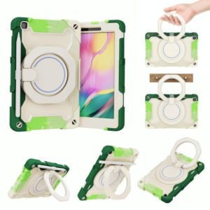 For Samsung Galaxy Tab A 8.0 2019 SM-T290 Armor Contrast Color Silicone + PC Tablet Case(Colorful Green) (OEM)