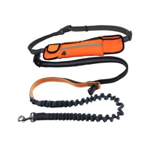 Pet Run Traction Rope Portable Waist Bag(Orange) (OEM)
