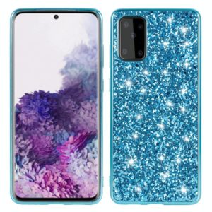 For Samsung Galaxy A51 5G Glitter Powder Shockproof TPU Protective Case(Blue) (OEM)