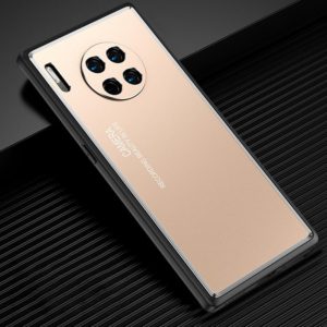 For Huawei Mate 30 Light and Shadow Series Frosted Metal Phone Case(Gold) (OEM)