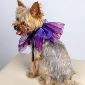Pet Scarf Halloween Christmas Dress Up Dream Triangle Scarf, Size: Dog L(Purple) (OEM)
