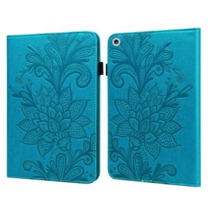 For Lenovo M10 FHD REL Lace Flower Embossing Pattern Horizontal Flip Leather Case with Holder & Card Slots & Wallet & Photo Frame(Blue) (OEM)