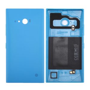 for Nokia Lumia 735 Solid Color NFC Battery Back Cover(Blue) (OEM)