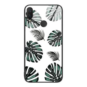 For Huawei nova 3i Colorful Painted Glass Phone Case(Banana Leaf) (OEM)