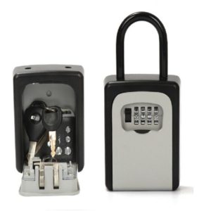 Safty Key Lock Box Combination Portable Aluminium Alloy Key Safe Box Security Key Holder Secure Box (OEM)