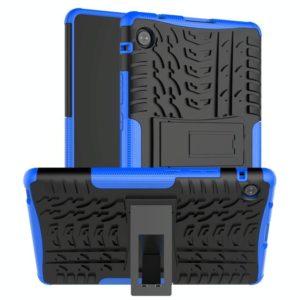 For Huawei MatePad T 8 Tire Texture Shockproof TPU + PC Protective Case with Holder(Blue) (OEM)