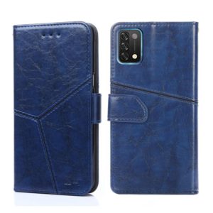 For UMIDIGI A11 Geometric Stitching Horizontal Flip Leather Phone Case(Blue) (OEM)