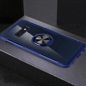 Scratchproof TPU + Acrylic Ring Bracket Protective Case for Galaxy S10e(Blue) (OEM)
